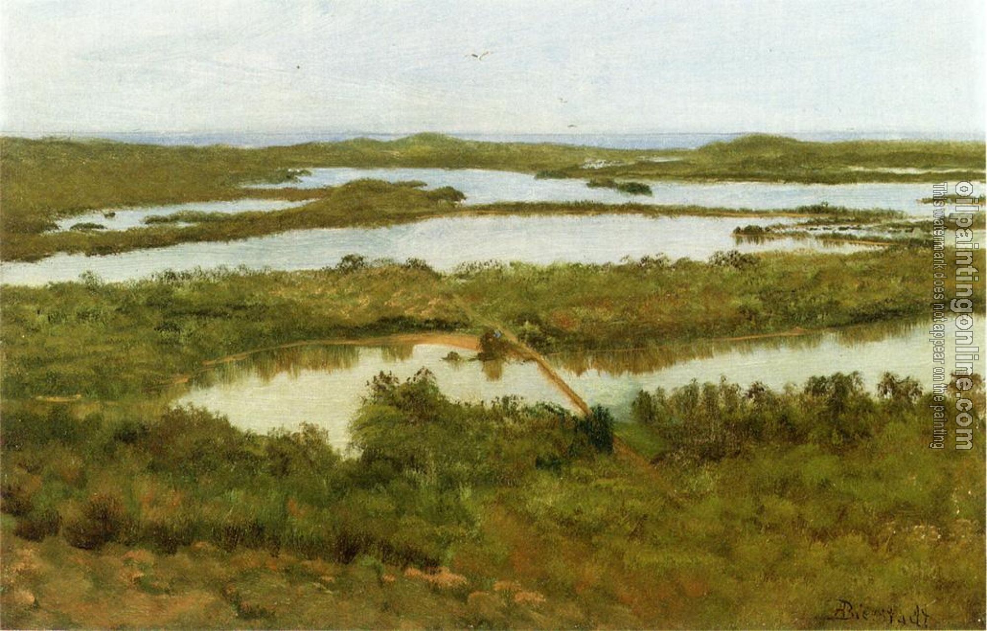 Bierstadt, Albert - A River Estuary